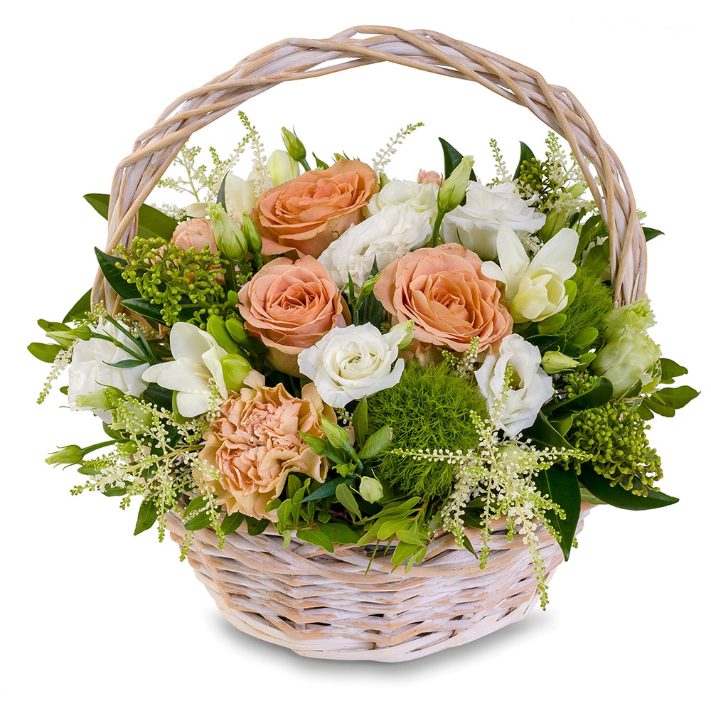 Купить цветы в корзине, заказать корзину с цветами в Дзержинске